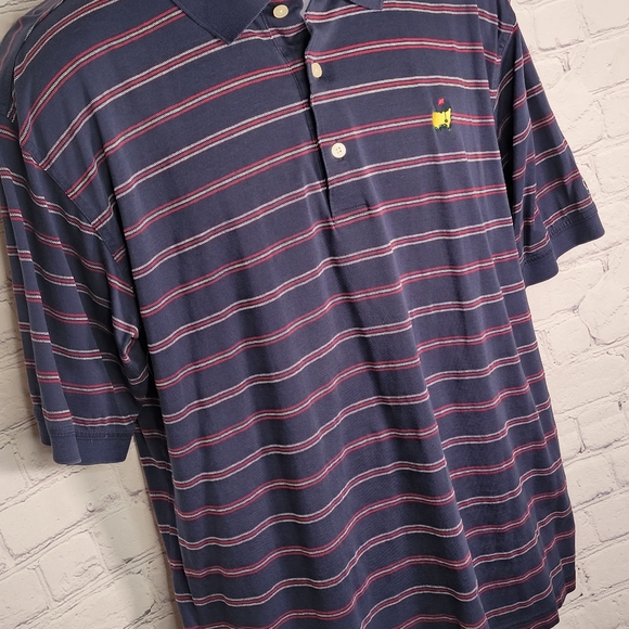 Masters Collection Striped Polo Shirt Large - Picture 4 of 12
